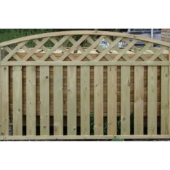 Aitaelementti Lehtoharju kaareva 1800x980/1130mm painekyllästetty vihreä, 2-laatu