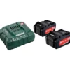 Akku ja laturi Metabo 18V 2x5.2 Ah ASC 30-36V