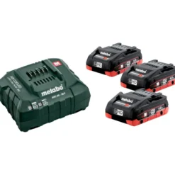 Akku ja laturi Metabo 18V 3x4,0 Ah LiHD ASC 30-36V