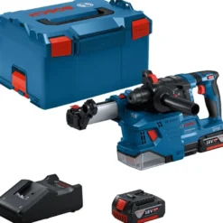 Akkuporavasara Bosch Professional GBH 18V-22, pölynpoistolla, 18V, 2x4.0Ah akuilla + L-Boxx