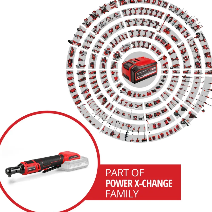 Akkuräikkäväännin Einhell PXC TE-RW 18/60 Li-Solo, 18V, ilman akkua