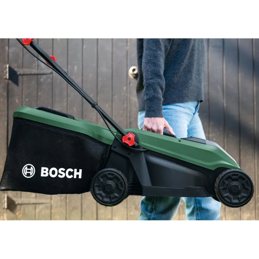 Akkuruohonleikkuri Bosch Rotak 18V-32 Set, 18V, 4.0Ah akulla + varaterä
