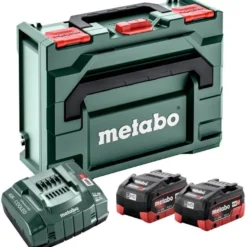 Akkusarja Metabo 2x10.0 Ah LiHD laturilla ASC 145