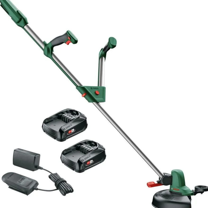 Akkutrimmeri Bosch UniversalGrassCut 18-260, 18V, 2x2.0Ah akuilla