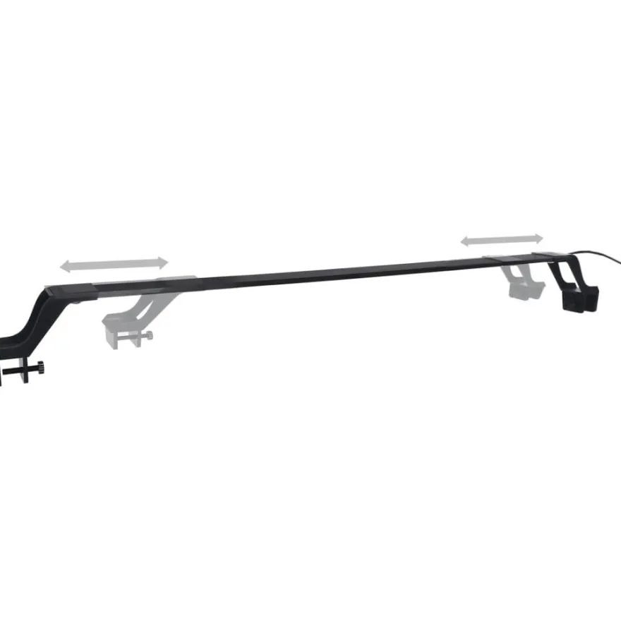 Akvaarion LED-valo kiinnittimillä 75-90 cm valkoinen