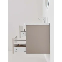 Allaskaappi altaalla Hafa Clay, 600 mm, tumma beige