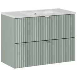 Allaskaappi Interia Stripes, laatikoilla, vihreä, eri kokoja