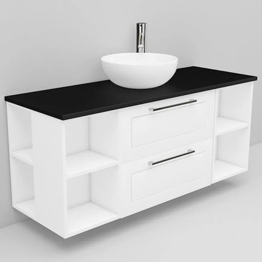 Allaskaappi ja Coast-allas Noro Flexline 184, 1200mm, musta taso, eri värejä