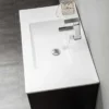 Allaskaappi pesualtaalla Bathlife Glädje, musta, eri kokoja