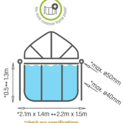 Allaskupu Exit Dome, 150x220cm