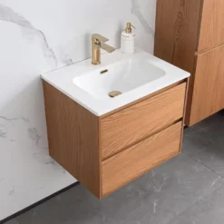 Allaslaatikosto altaalla Bathlife Lättsam, 600mm, tammi