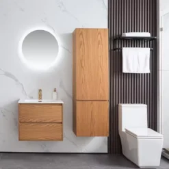 Allaslaatikosto altaalla Bathlife Lättsam, 600mm, tammi