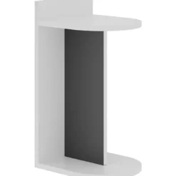 Apupöytä Linento Furniture Dom, valkoinen/antrasiitti