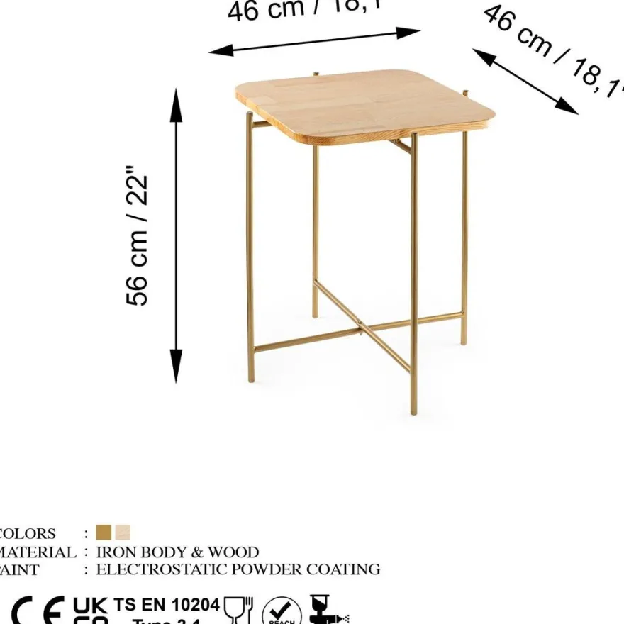 Apupöytä Linento Furniture SHB-005/A, eri värejä