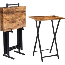Apupöytä Linento Furniture Versa 4, ruskea