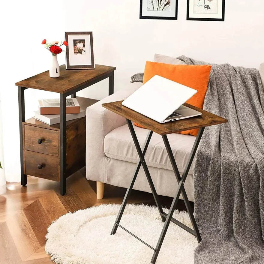 Apupöytä Linento Furniture Versa 4, ruskea