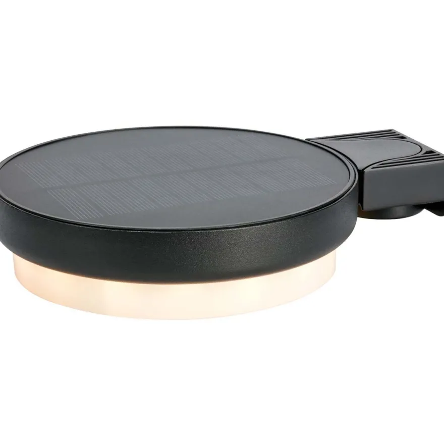 Aurinkokennoseinävalaisin Markslöjd Frame 3000K IP44 himmennettävä USB-C musta/valkoinen