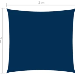 Aurinkopurje Oxford-kangas neliö 2x2 m sininen