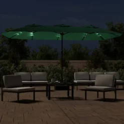 Aurinkovarjo kaksipäinen LED-valot, 449x245 cm, eri värejä (28440)