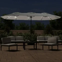 Aurinkovarjo kaksipäinen LED-valot, 449x245 cm, eri värejä (28440)