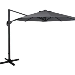 Aurinkovarjo Linz, Ø300cm, tummanharmaa
