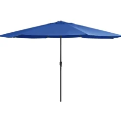 Aurinkovarjo metallirunko 400 cm taivaansininen
