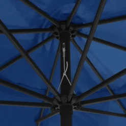 Aurinkovarjo metallirunko 400 cm taivaansininen