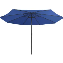 Aurinkovarjo metallirunko 400 cm taivaansininen