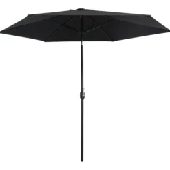 Aurinkovarjo metallirunko 300 cm musta