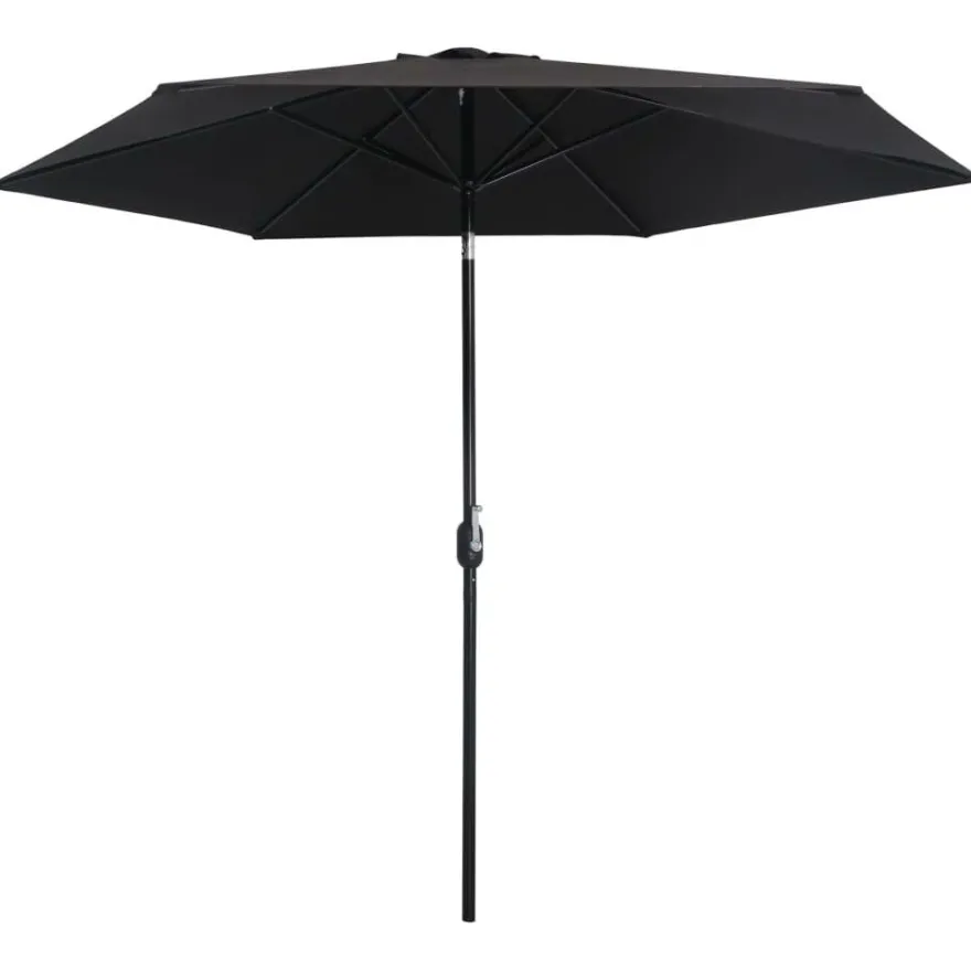 Aurinkovarjo metallirunko 300 cm musta