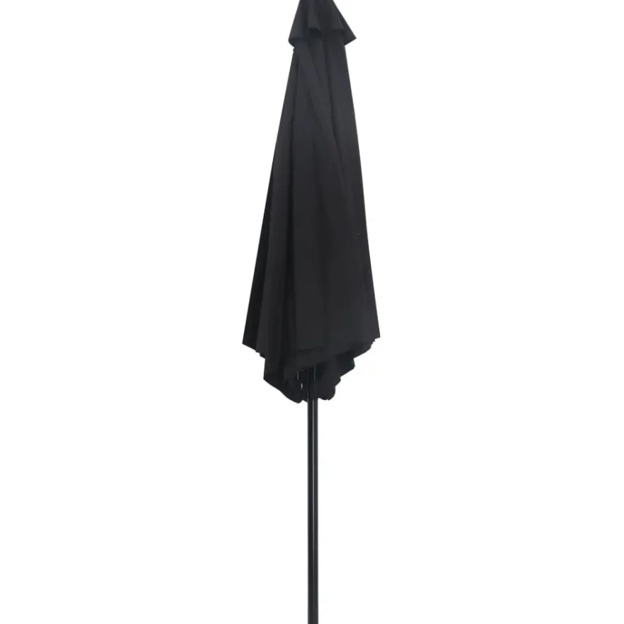 Aurinkovarjo metallirunko 300 cm musta
