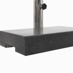 Aurinkovarjon jalka graniitti 25 kg suorakaide musta