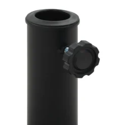 Aurinkovarjon jalka polyresiini 19 kg pyöreä musta (45197)