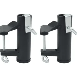 Aurinkovarjon kiinnikkeet parvekkeelle 2 kpl 25-38 mm teräs (03383)