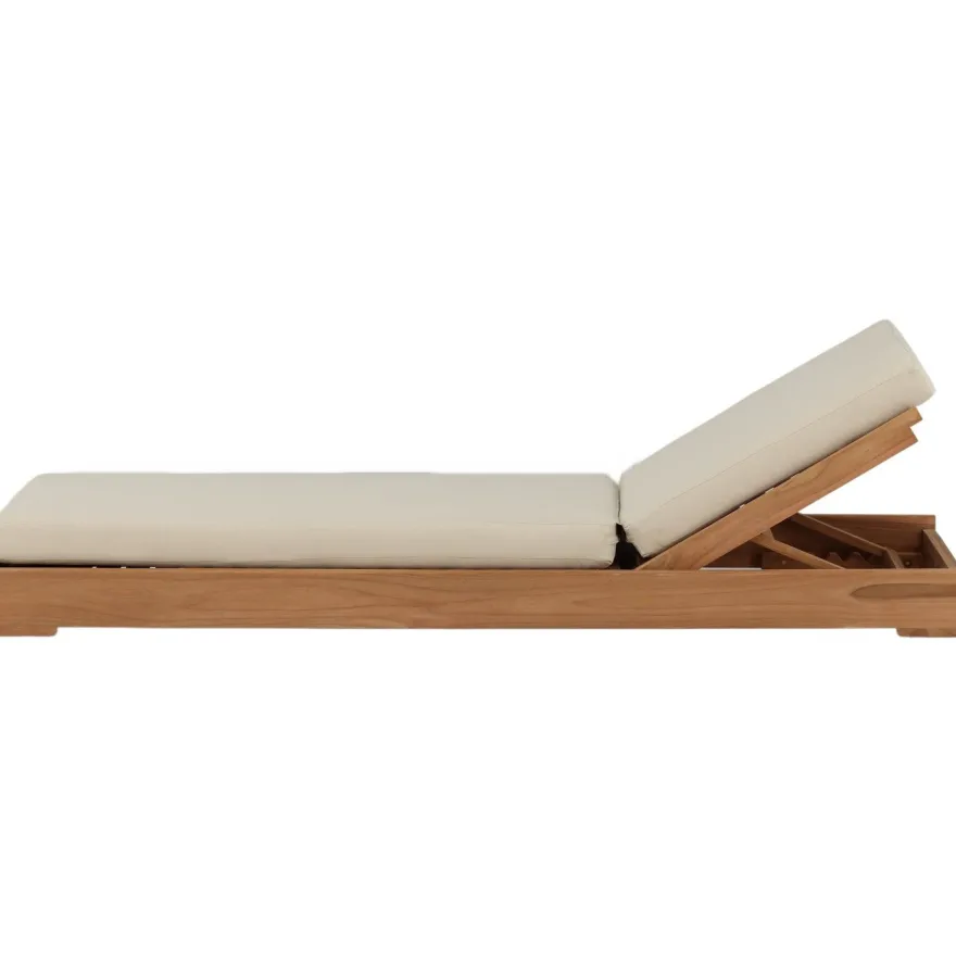 Aurinkovuode Venture Home Sunbed, 200cm, tiikki/beige