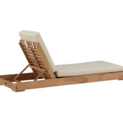 Aurinkovuode Venture Home Sunbed, 200cm, tiikki/beige