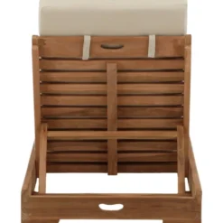 Aurinkovuode Venture Home Sunbed, 200cm, tiikki/beige