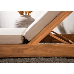 Aurinkovuode Venture Home Sunbed, 200cm, tiikki/beige