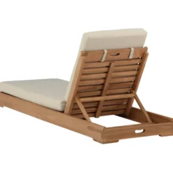 Aurinkovuode Venture Home Sunbed, 200cm, tiikki/beige