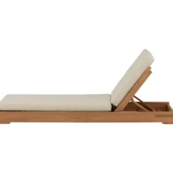 Aurinkovuode Venture Home Sunbed, 200cm, tiikki/beige