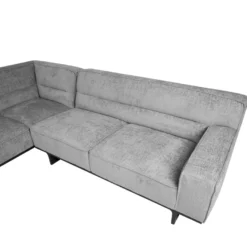 Avokulmasohva Home4You Hasso 276x243cm, 4-istuttava, vasen, harmaa
