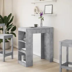 Baaripöytä teknisestä puusta, 95x47x103,5 cm, eri värejä ja malleja (42973)