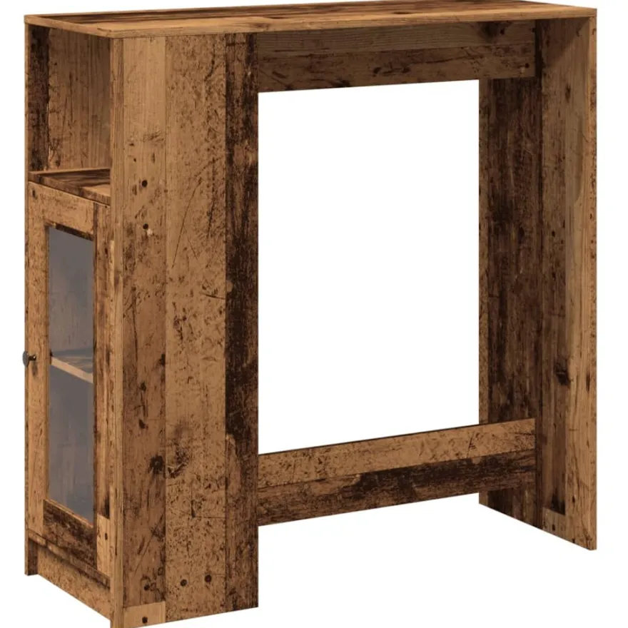 Baaripöytä/telineet tekninen puu, 101x40x103,5 cm, eri värejä (42971)