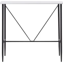 Baaripöytä valkoinen 120x60x110 cm mdf