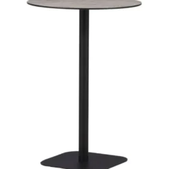 Baaripöytä Venture Home Milano, ø70cm, harmaa/musta