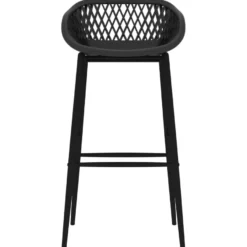 Baarituolit 2 kpl musta (48149)