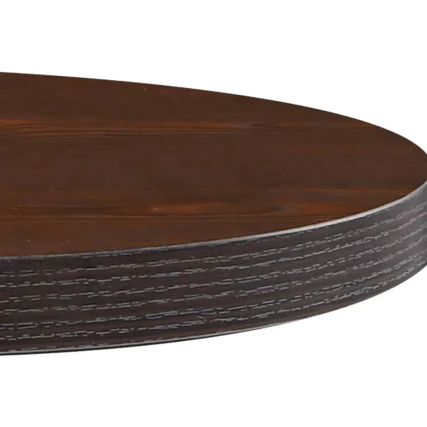 Bistropöytä tummanruskea 60 cm mdf