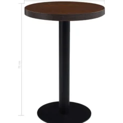 Bistropöytä tummanruskea 60 cm mdf