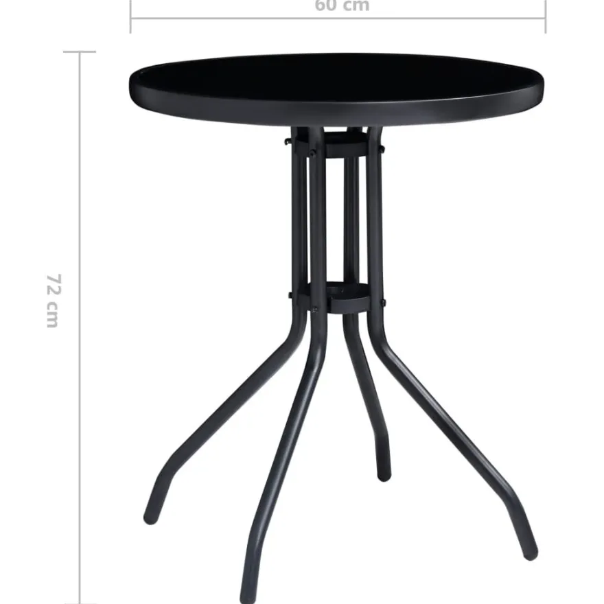 Bistrosarja, musta ja antrasiitti, eri kokoja