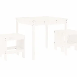 Bistrosarja ulos valkoinen, mänty, 3-osainen